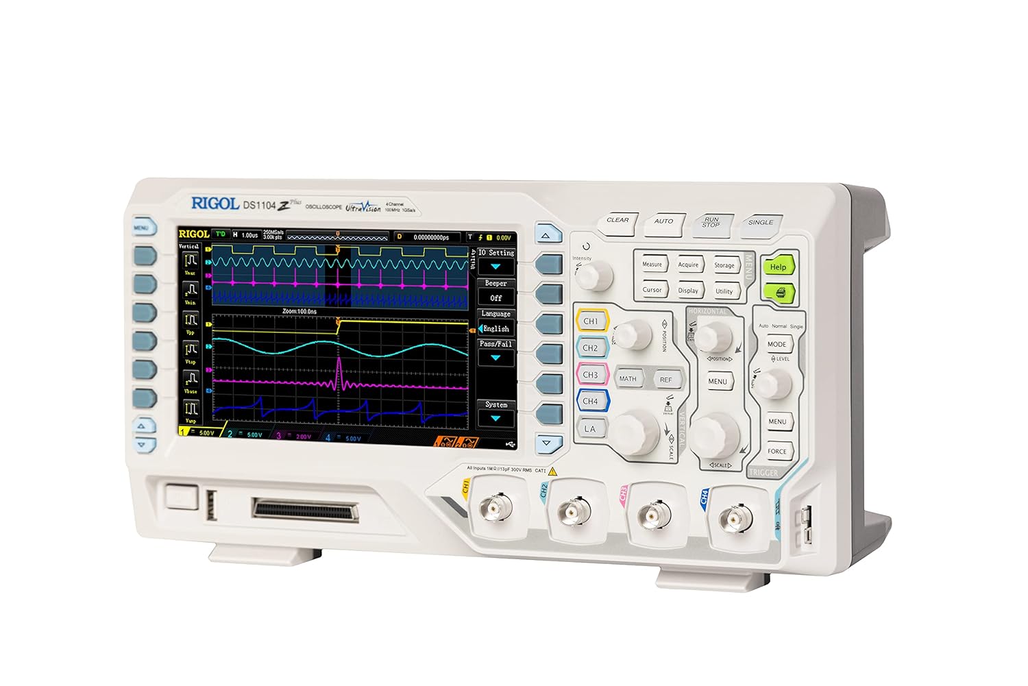 Osciloscopio Rigol Digital DS1104Z Plus 100mhz 4 canales