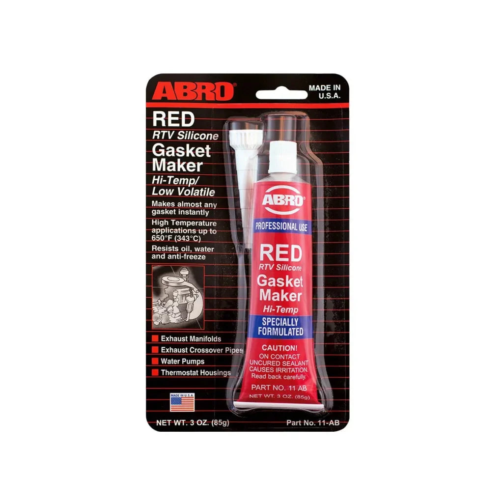 Silicona Automotriz Rojo/Roja Abro 11-AB (USA) 3 OZ
