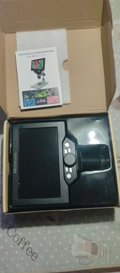 Microscopio Digital 1200x C/ Pantalla Lcd 7 PuLG + Luz Led