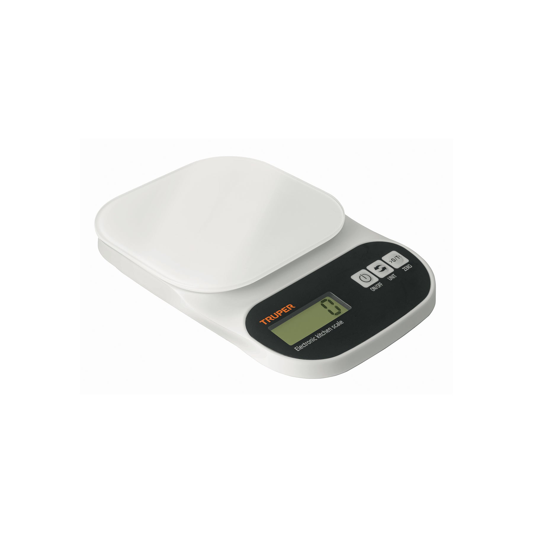 Báscula digital para cocina, plato de vidrio, 5 kg, Truper - 15160