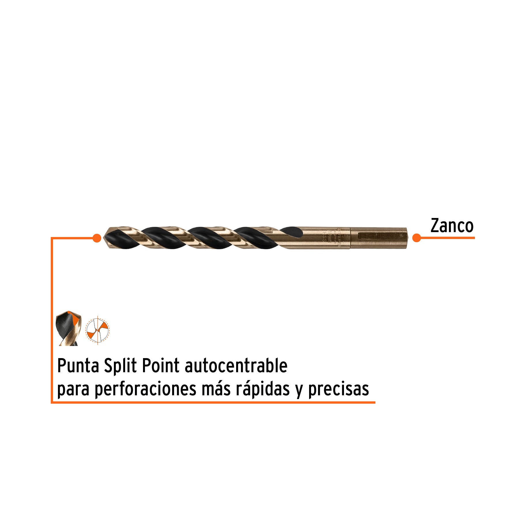 Broca HSS 10.0 mm Trugold para metal, Truper Expert - 14321