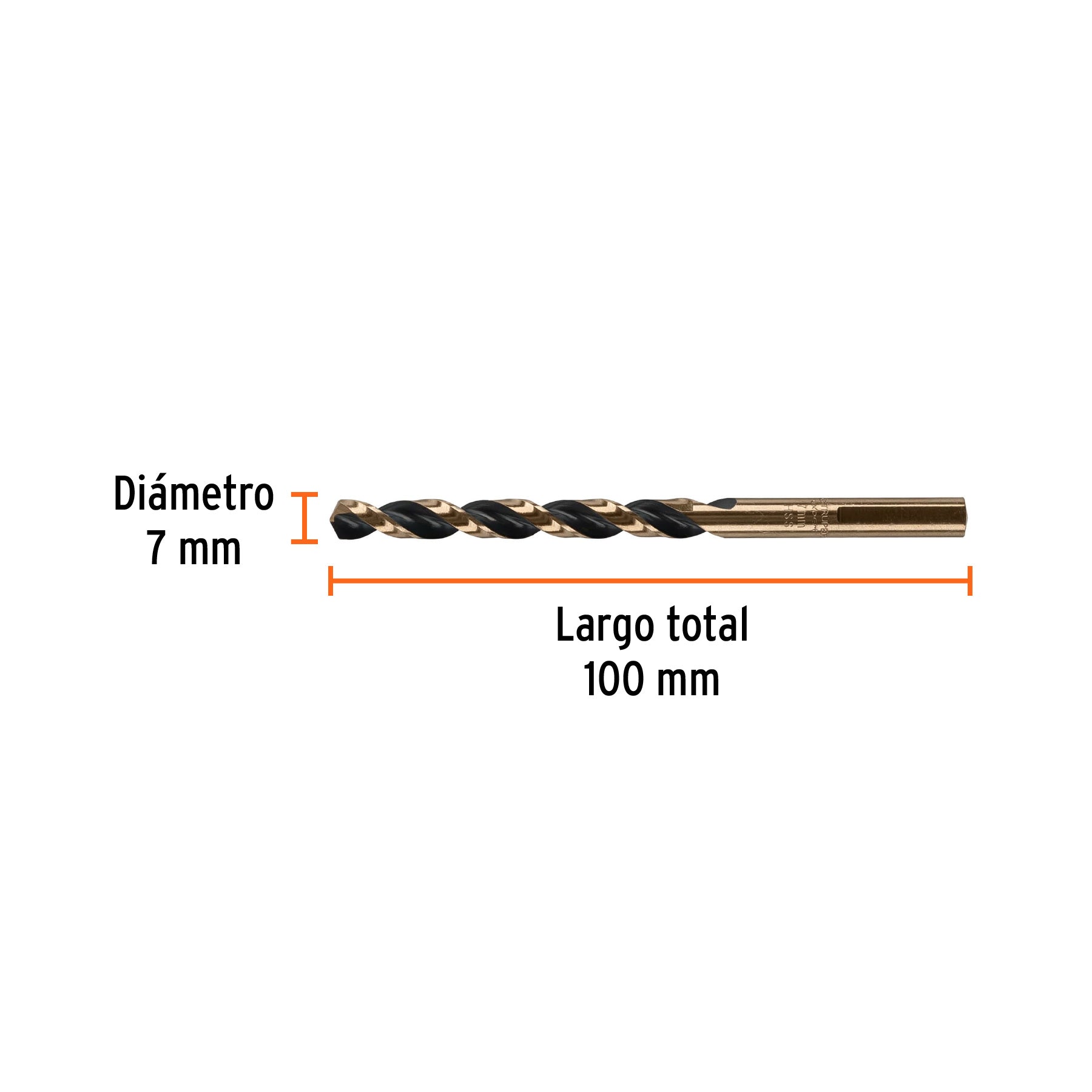 Llave combinada 8 mm x 120 mm de largo, Pretul - 21902
