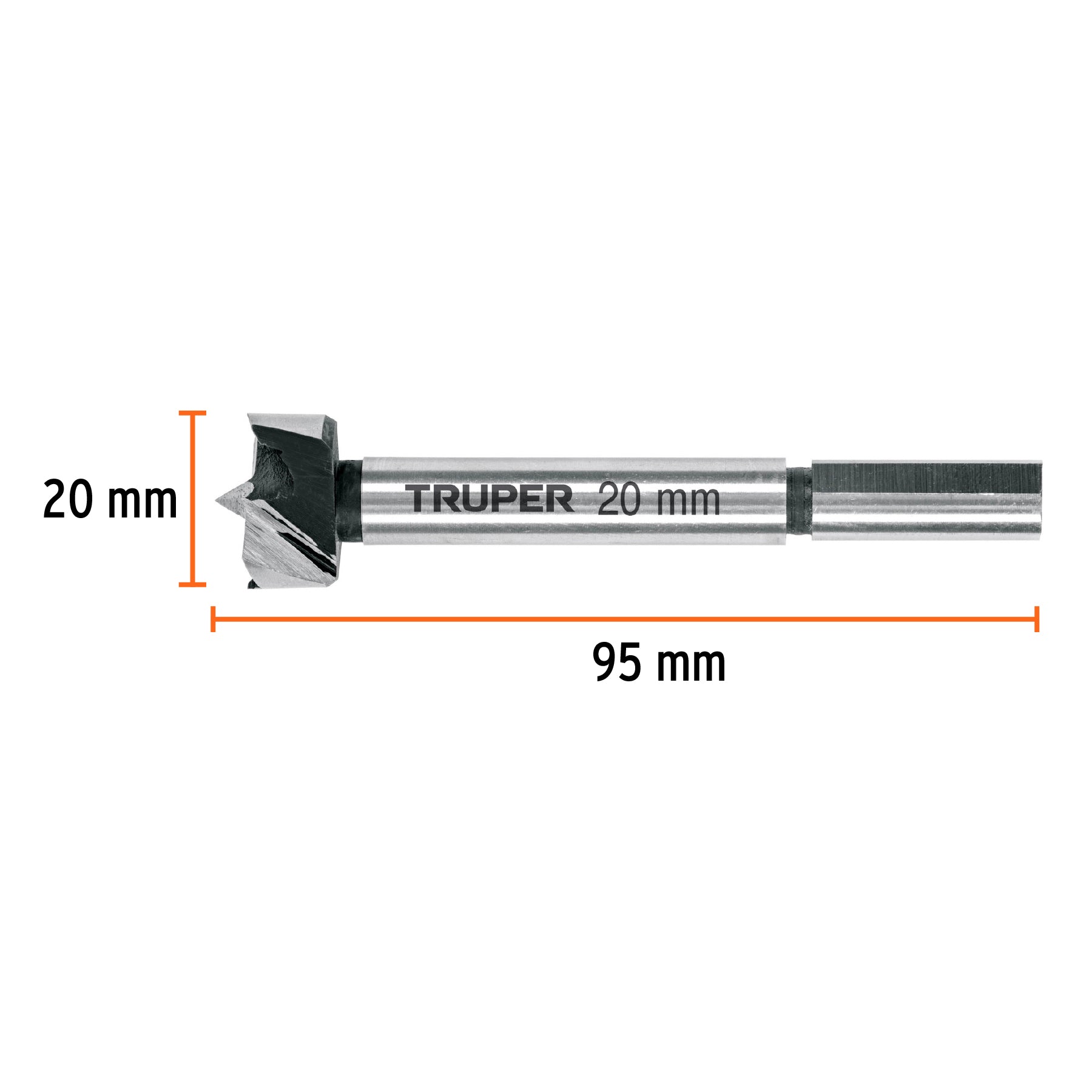 BFM-20 Broca forstner 20 mm para madera, Truper - 102319