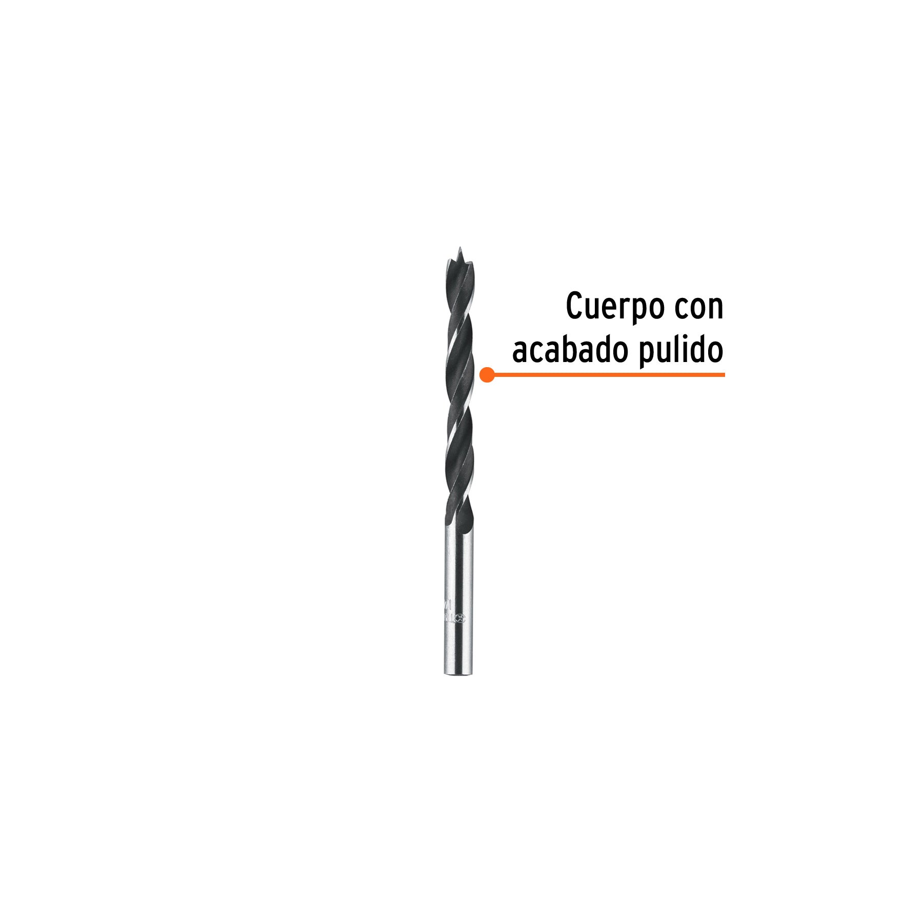 Broca con punta centradora para madera 1/4", Truper - 101691