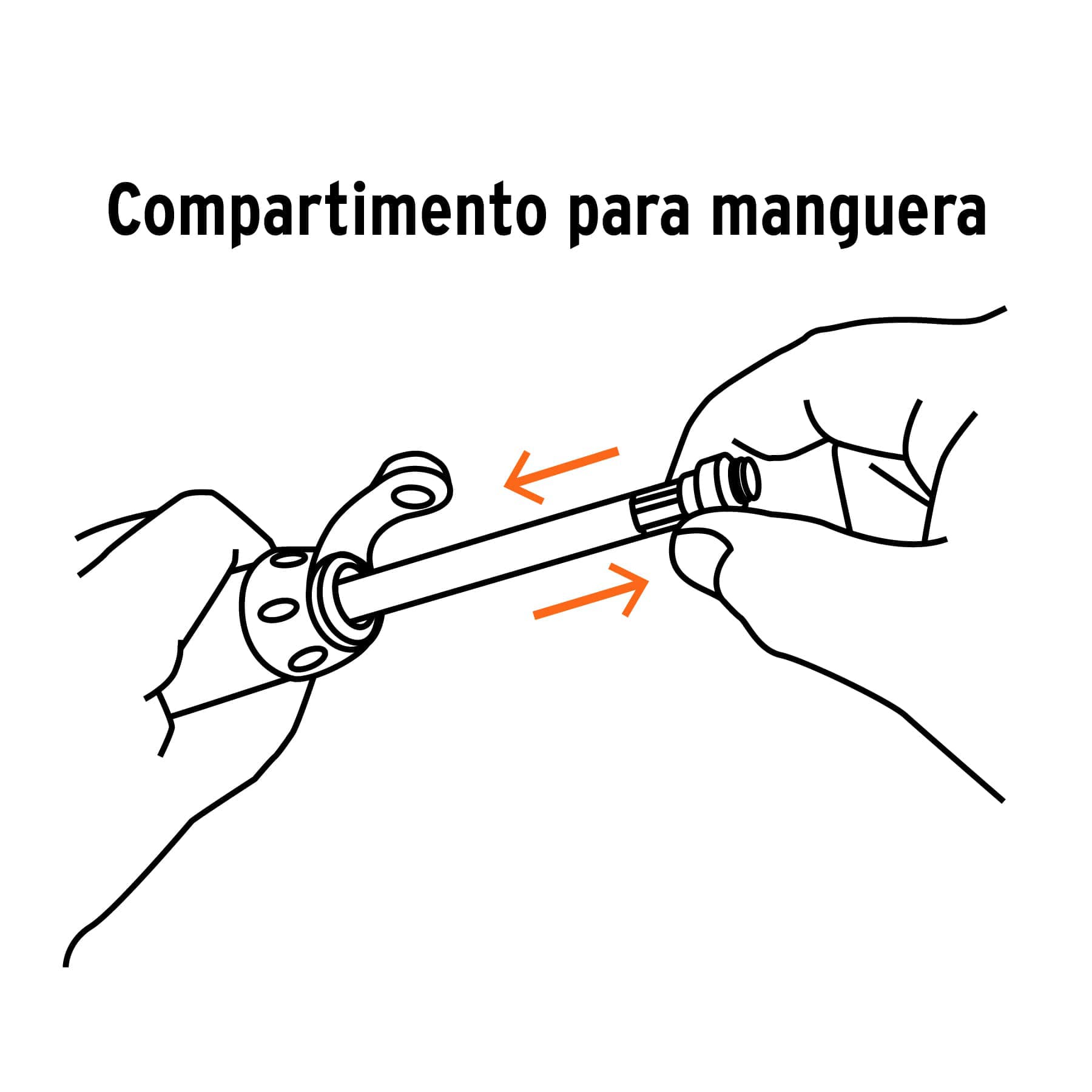 Mini inflador manual de aluminio para bicicleta, 75 PSI, Truper - 11997