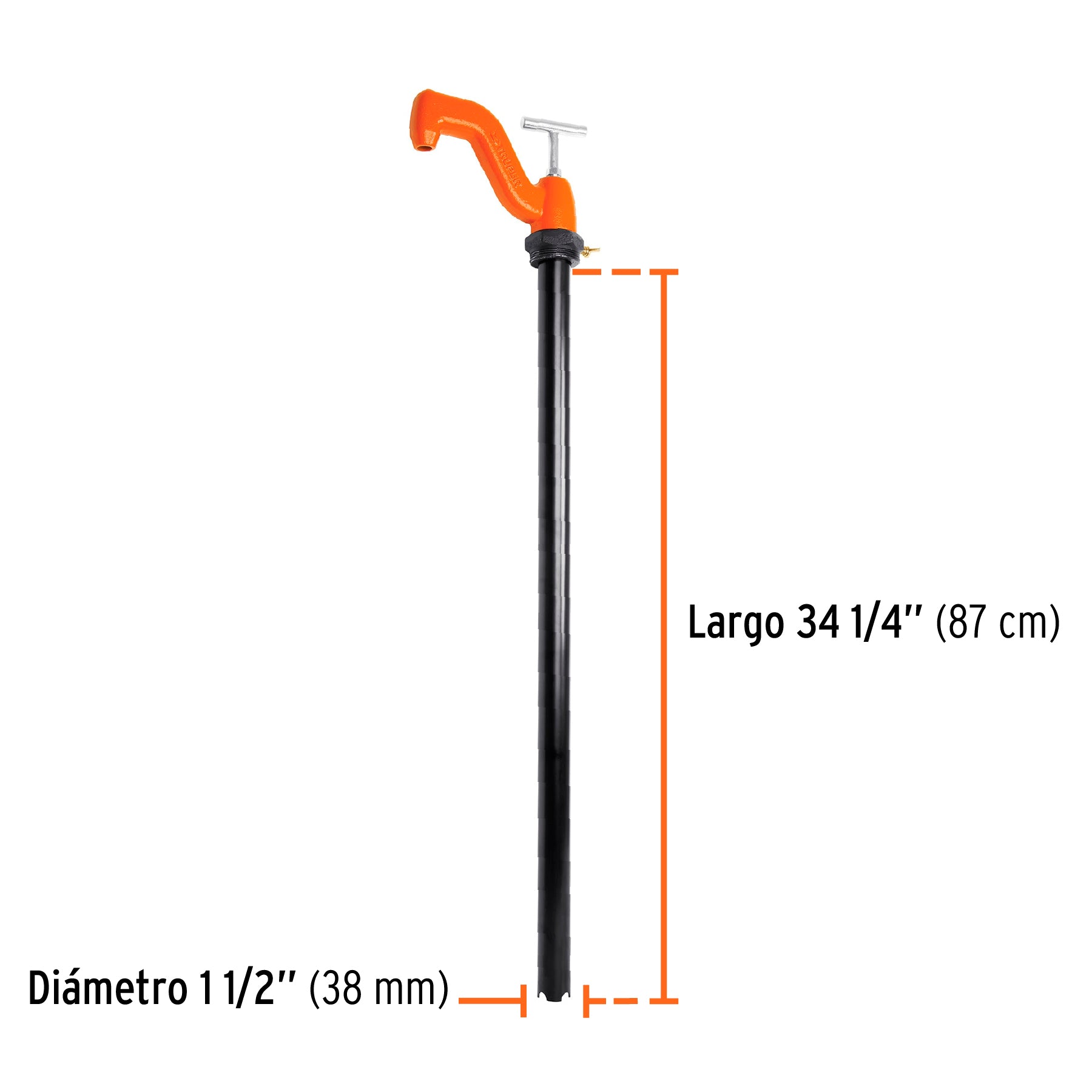 Bomba extractora de solventes con manija tipo "T", Truper - 16853