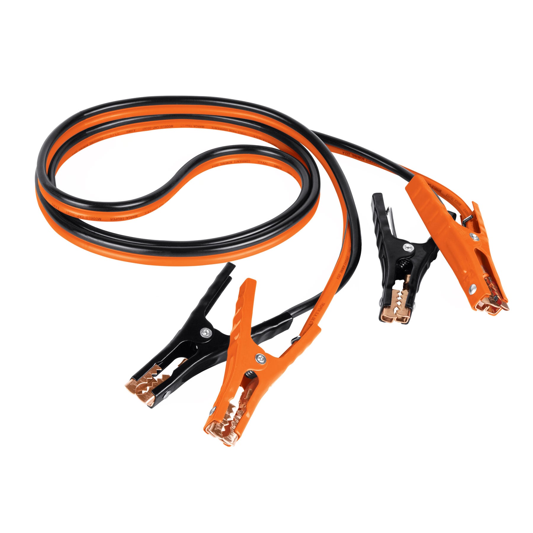 Cables pasa corriente 3 m, 225 A, 8 AWG, con funda, Truper - 17543