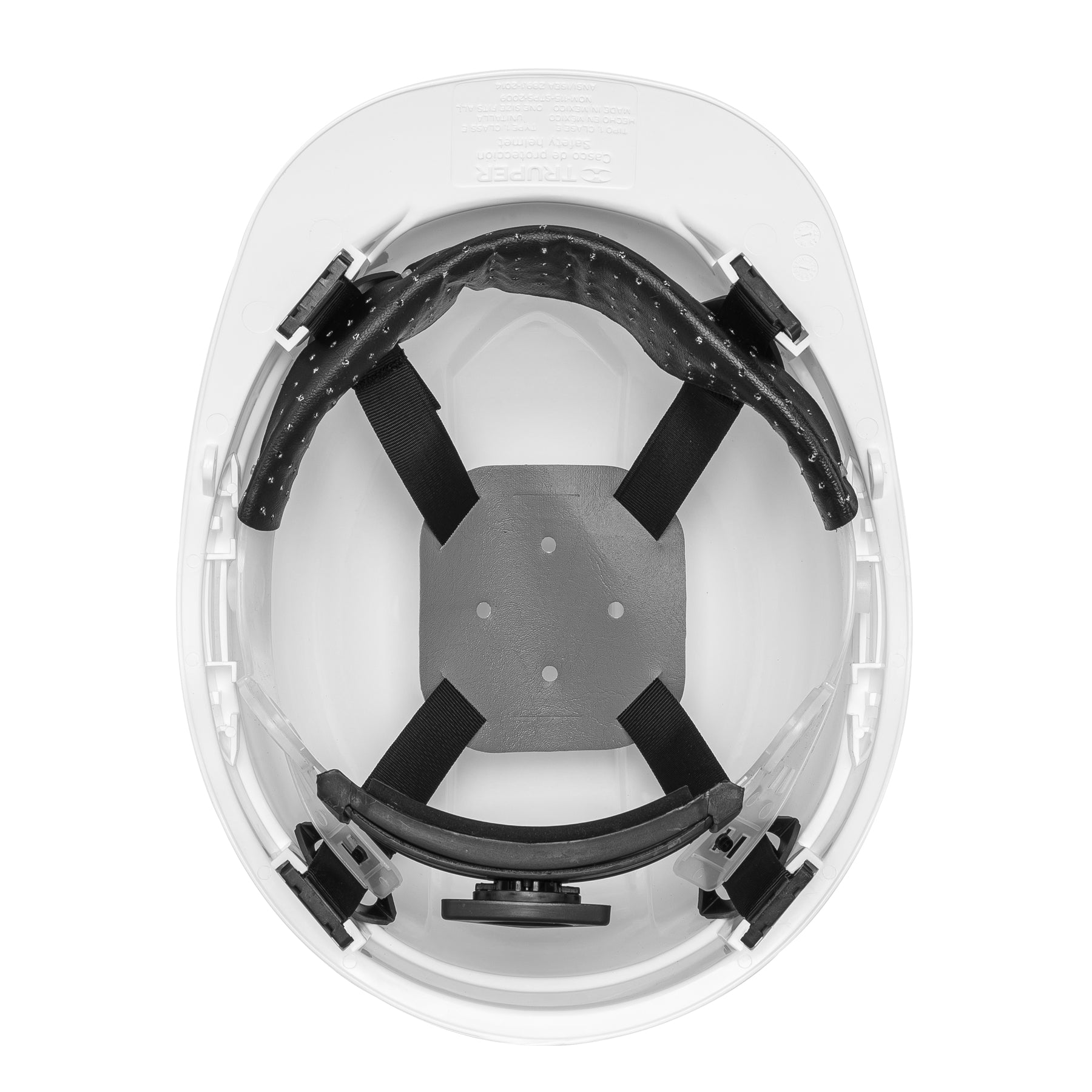 Casco de seguridad, ajuste de ratchet, blanco, Truper - 10370