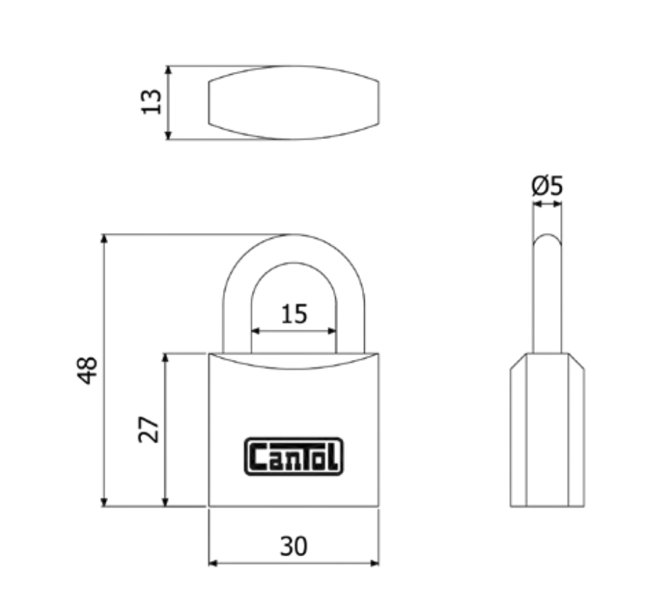 Candado Cantol Clasico CC-30
