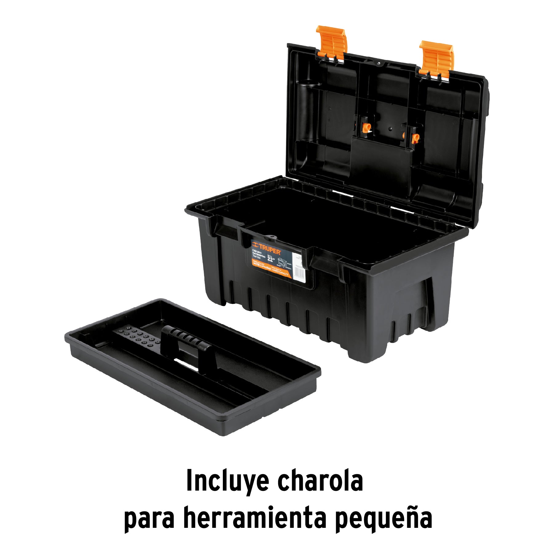 Caja para herramienta de 22" sin compartimentos, Truper - 19780