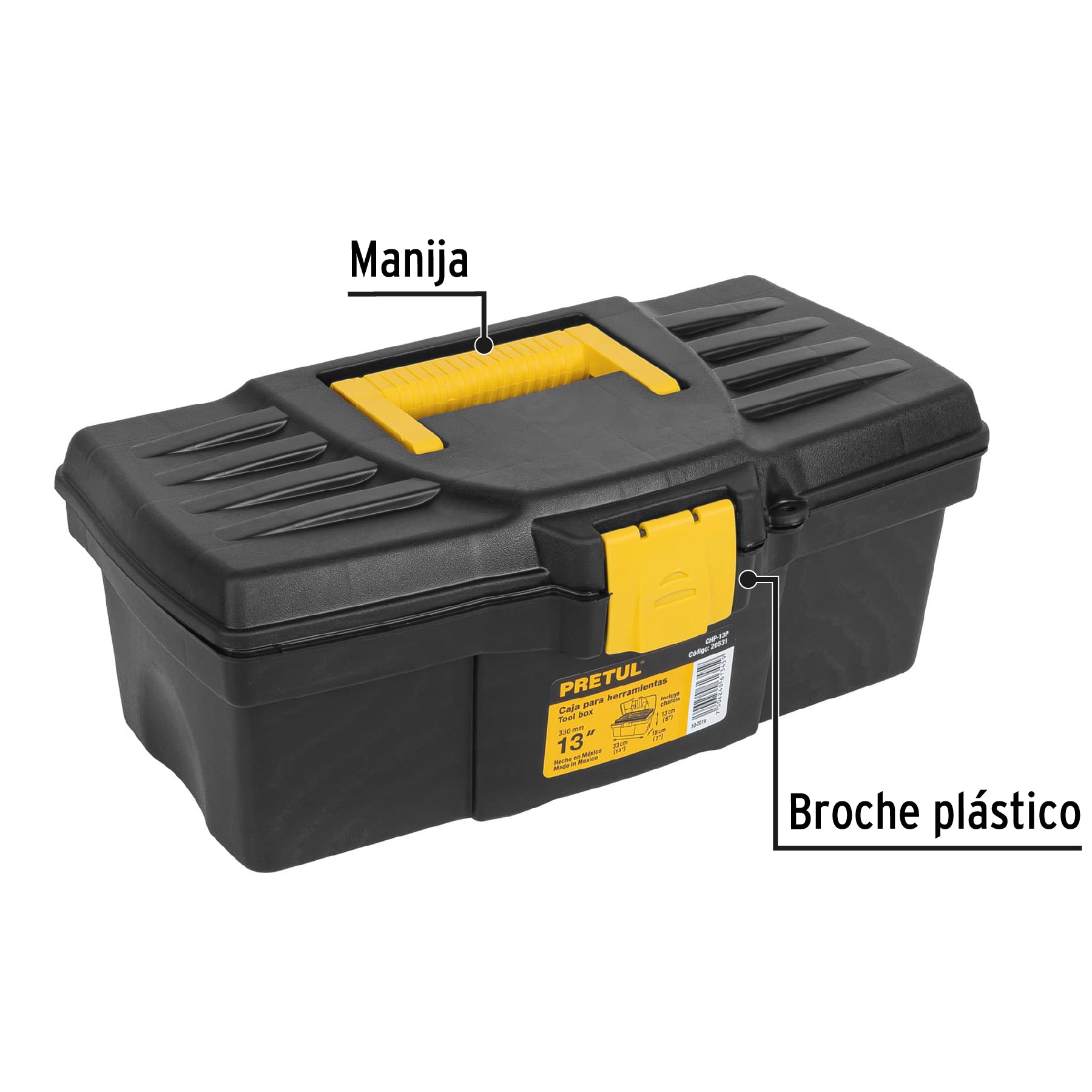 Caja para herramienta de 13", Pretul - 20531