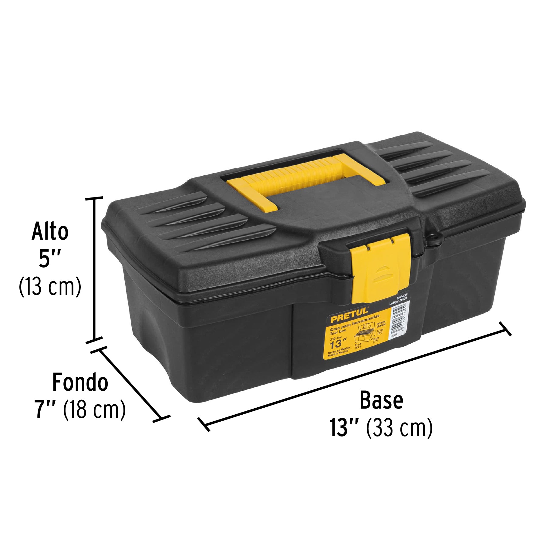 Caja para herramienta de 13", Pretul - 20531