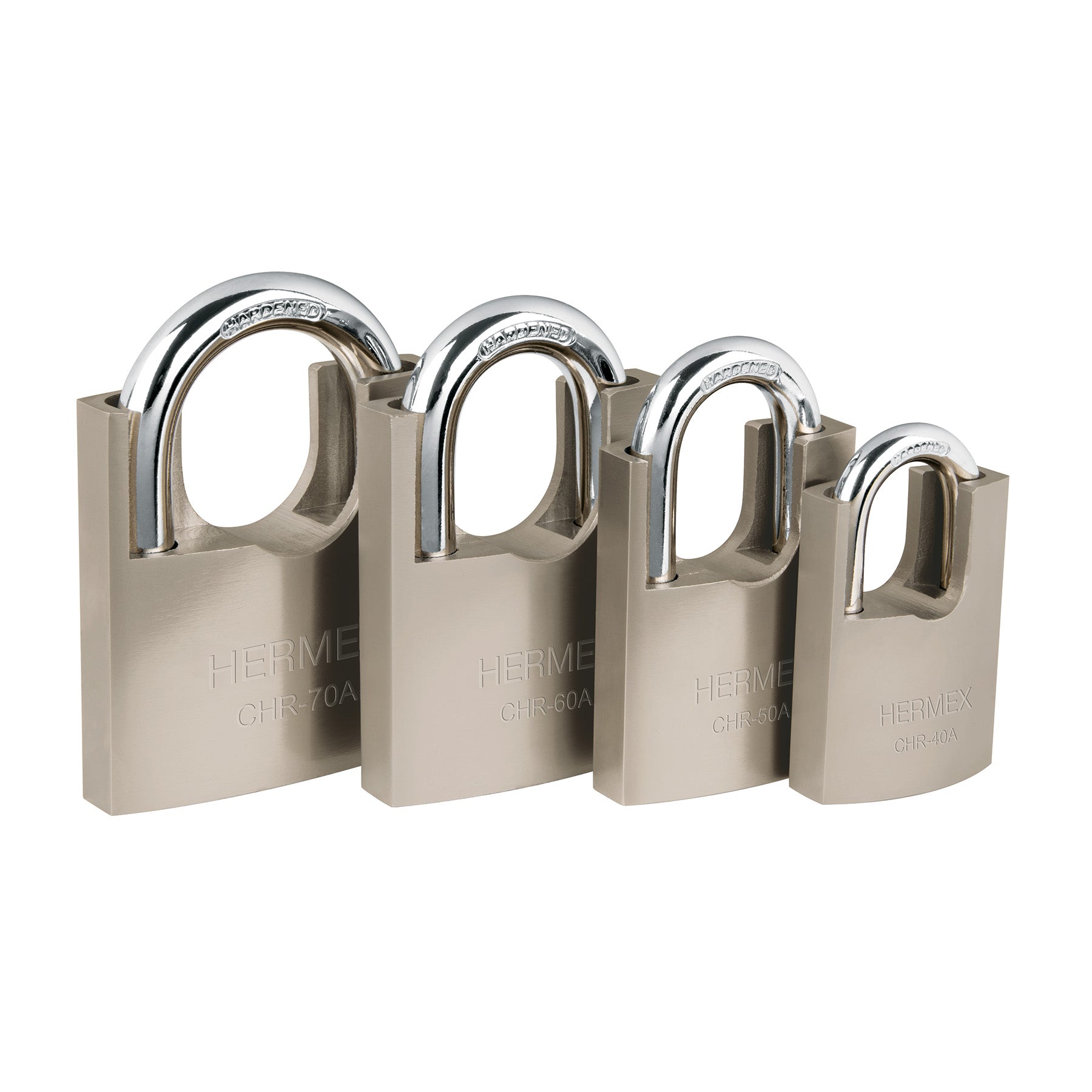 Candado 60 mm cuerpo acorazado de hierro, llave anti-ganzúa Hermex - 43314