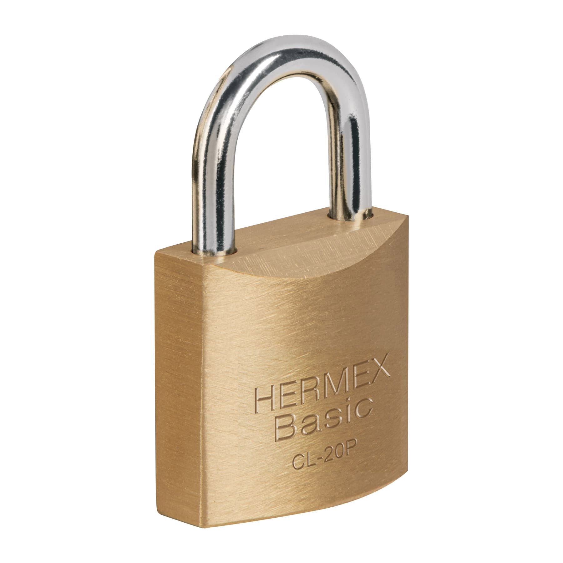 Blíster con 2 candados de latón de 20 mm, Hermex Basic - 23513