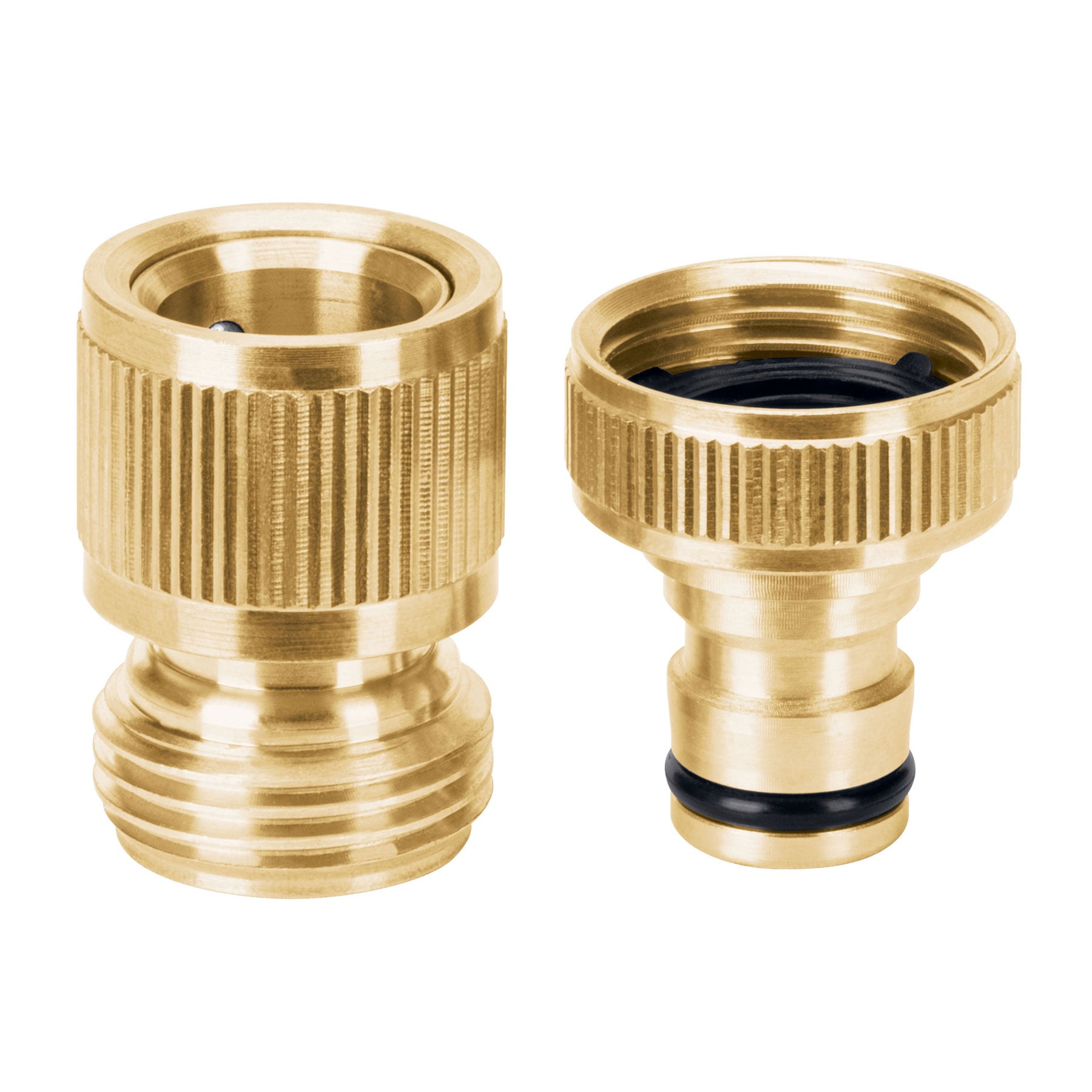 Conector 3/4" rápido de latón grifo-manguera sistema click - 101598