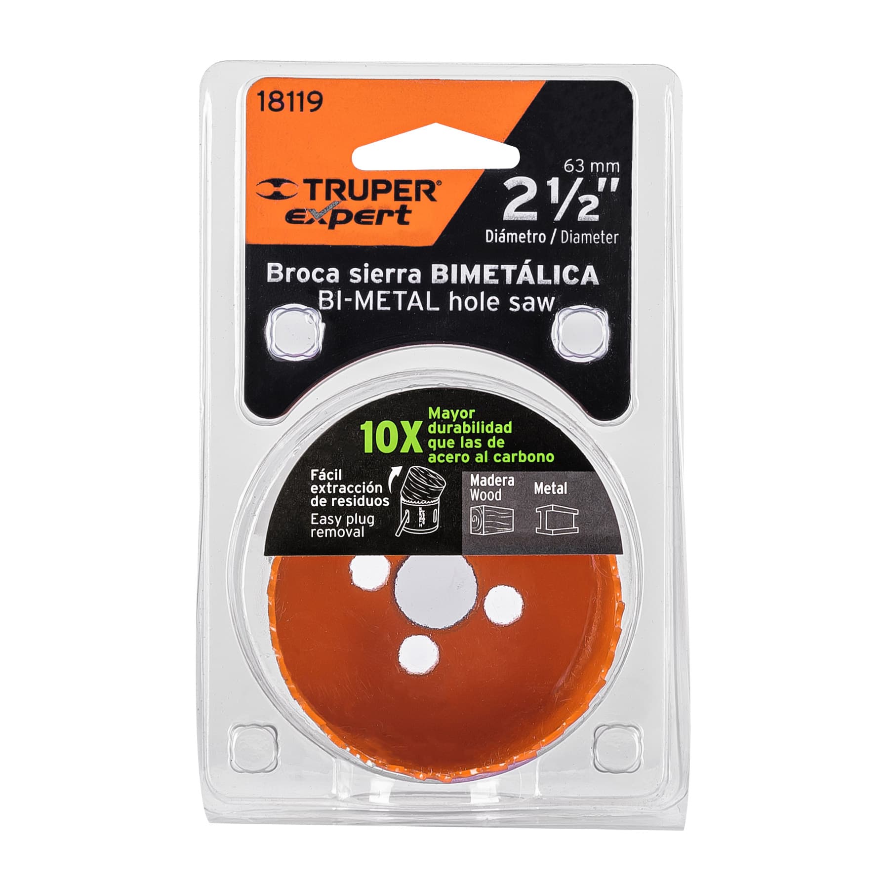 Brocasierra bimetálica 2-1/2", Truper Expert - 18119