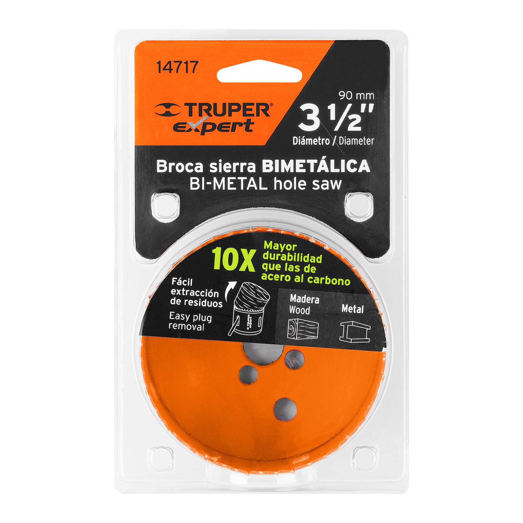 Brocasierra bimetálica 3-1/2", Truper Expert - 14717