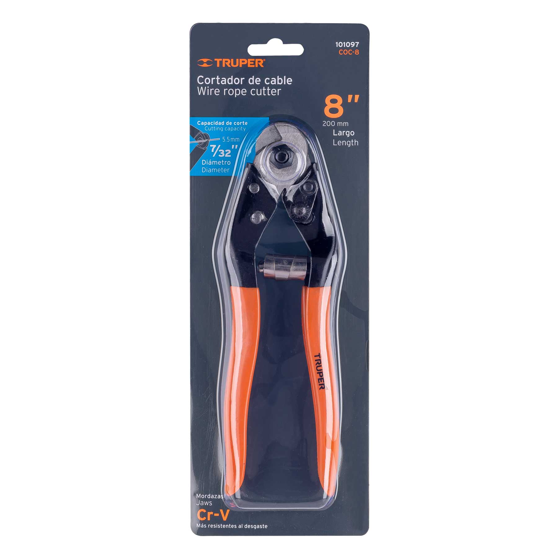 Cortador de 8" de cable y alambre, Truper - 101097