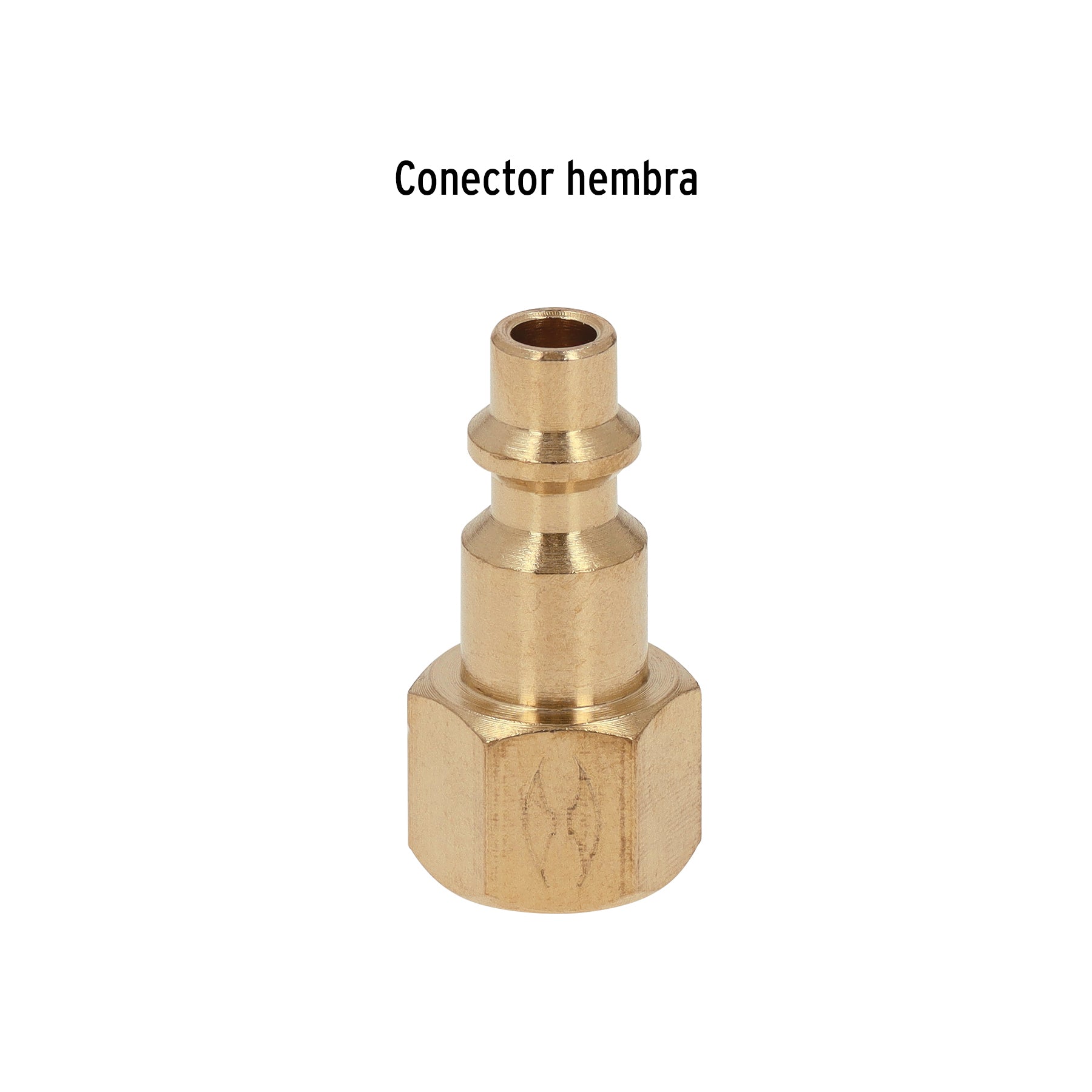 Conector rápido, tipo M, niquelado, cuerda 1/4 NPT, hembra, Truper - 19082