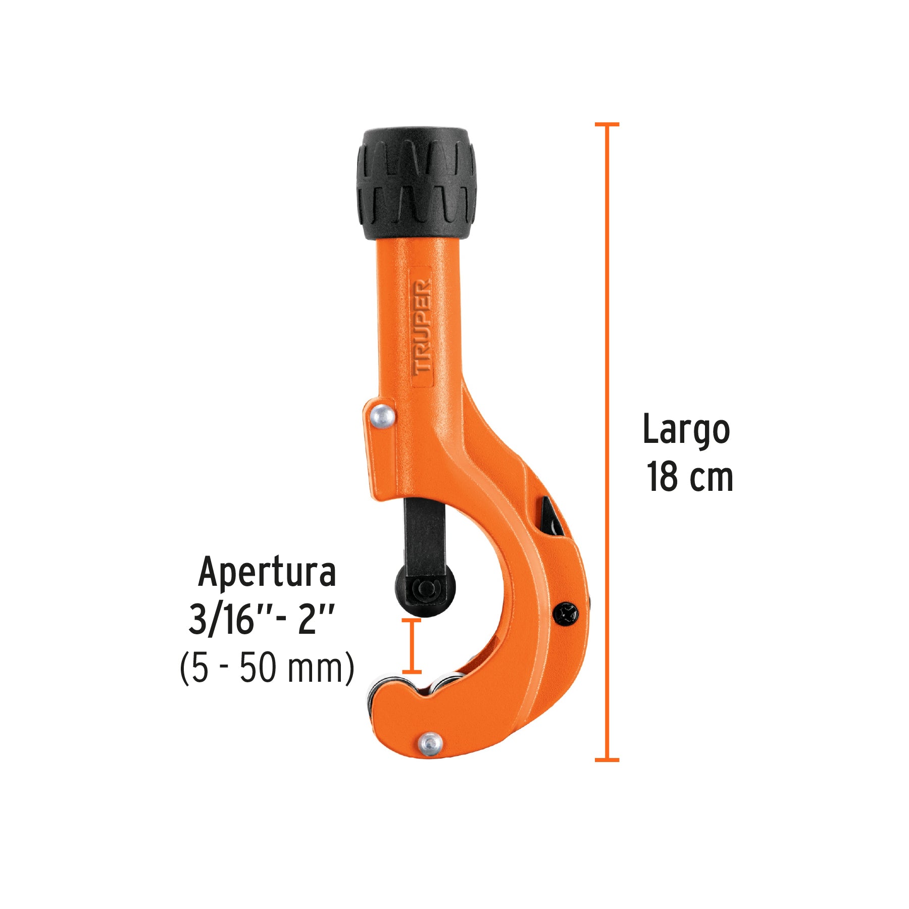 Cortador Tubo De Cobre 1/8  A 1-1/4  Cuchilla 18 Mm, Truper - 12856