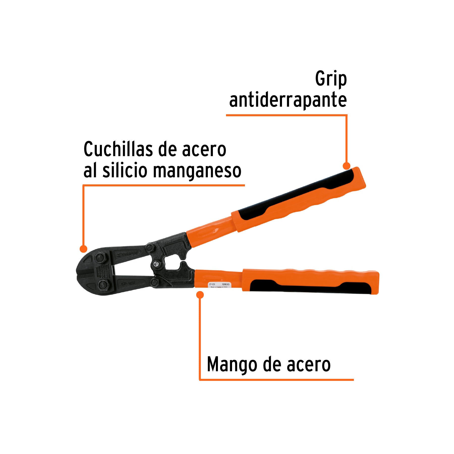 Cizalla Cortapernos 12", profesional, TRUPER - 12830