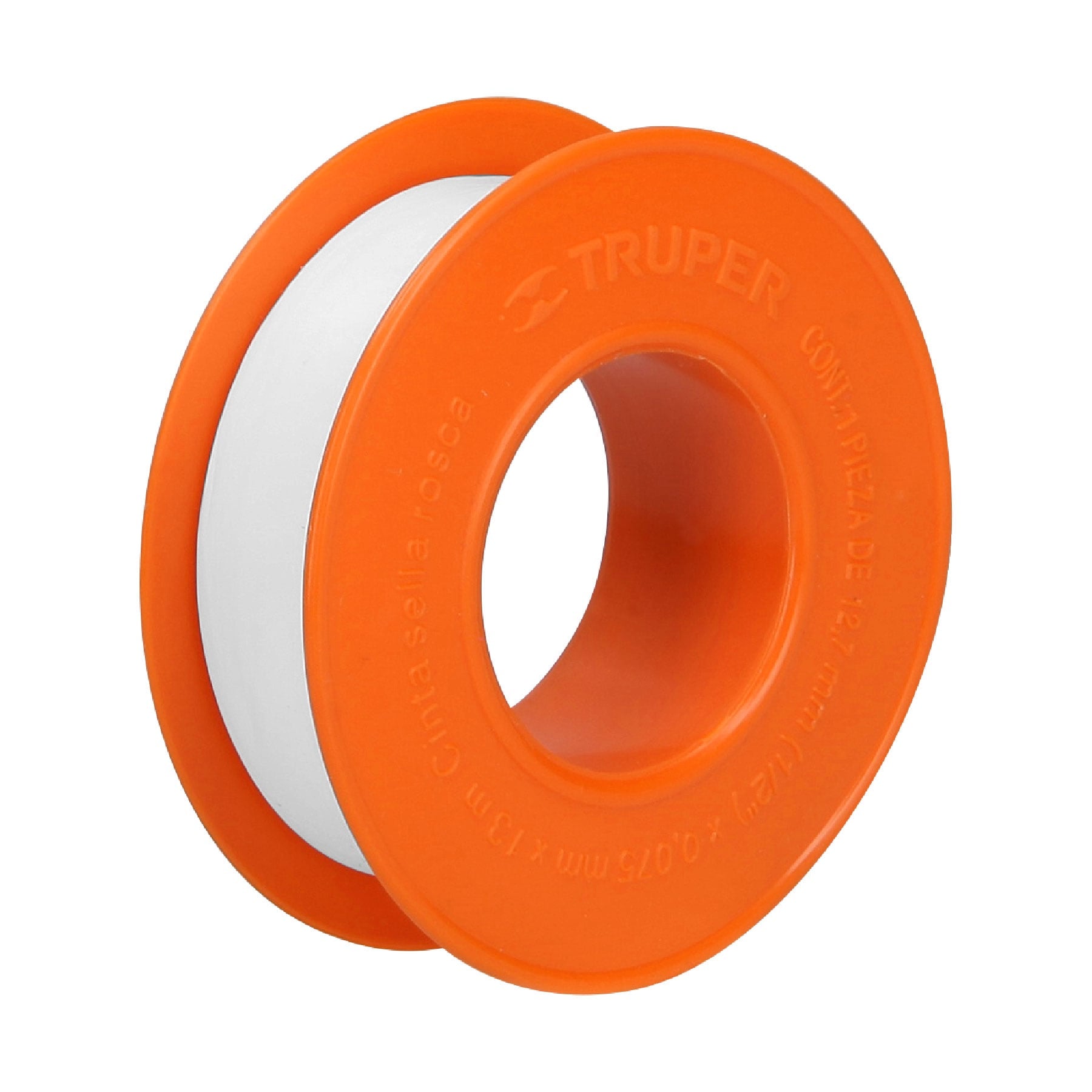 Cinta Teflón sella roscas 1/2" X 13 m de largo, uso general, Truper - 12512