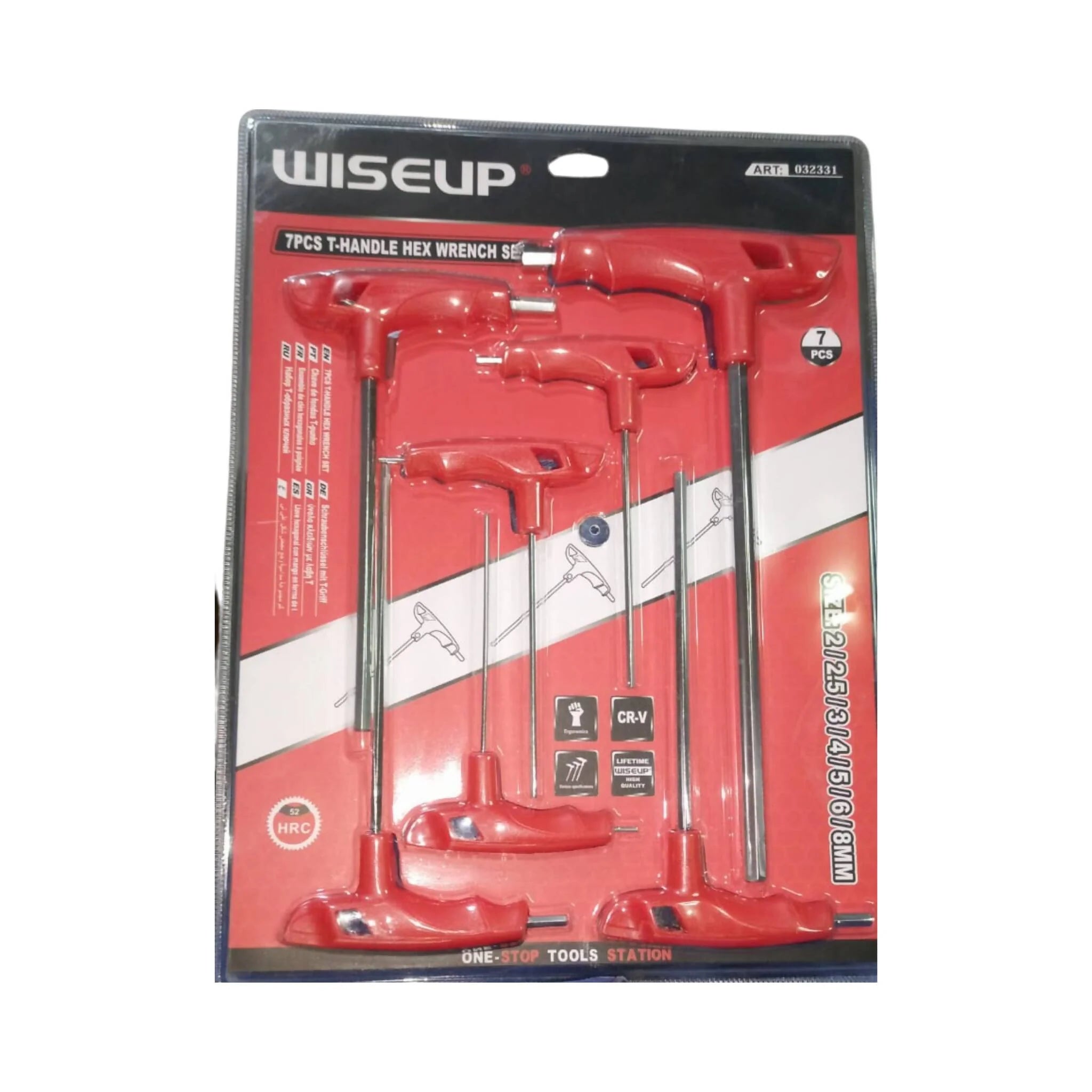 Juego De Destornilladores En T Hexagonal Allen De 7 Piezas Wiseup Cod: 032331