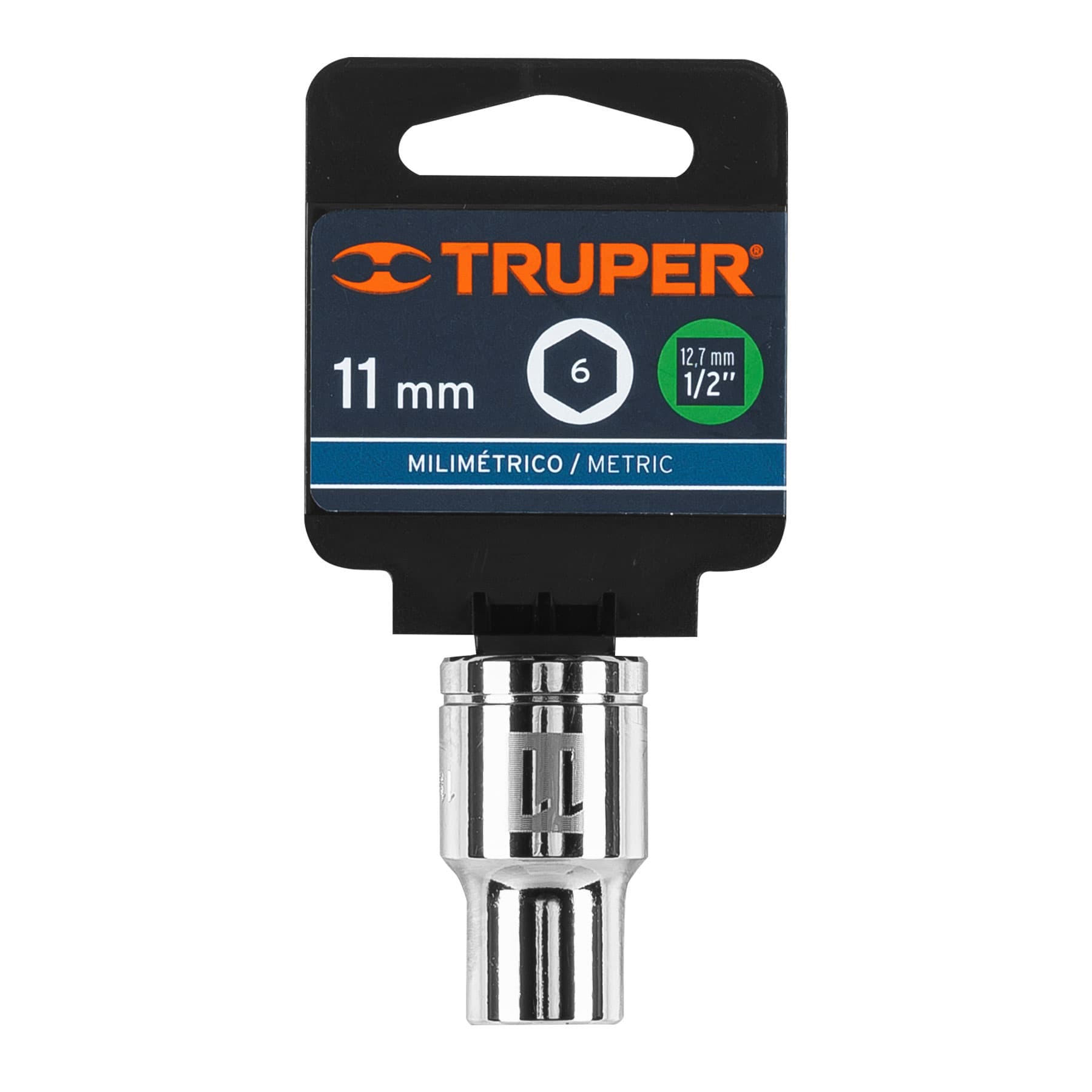 Dado hexagonal encastre 1/2" de 11 mm, Truper - 13261