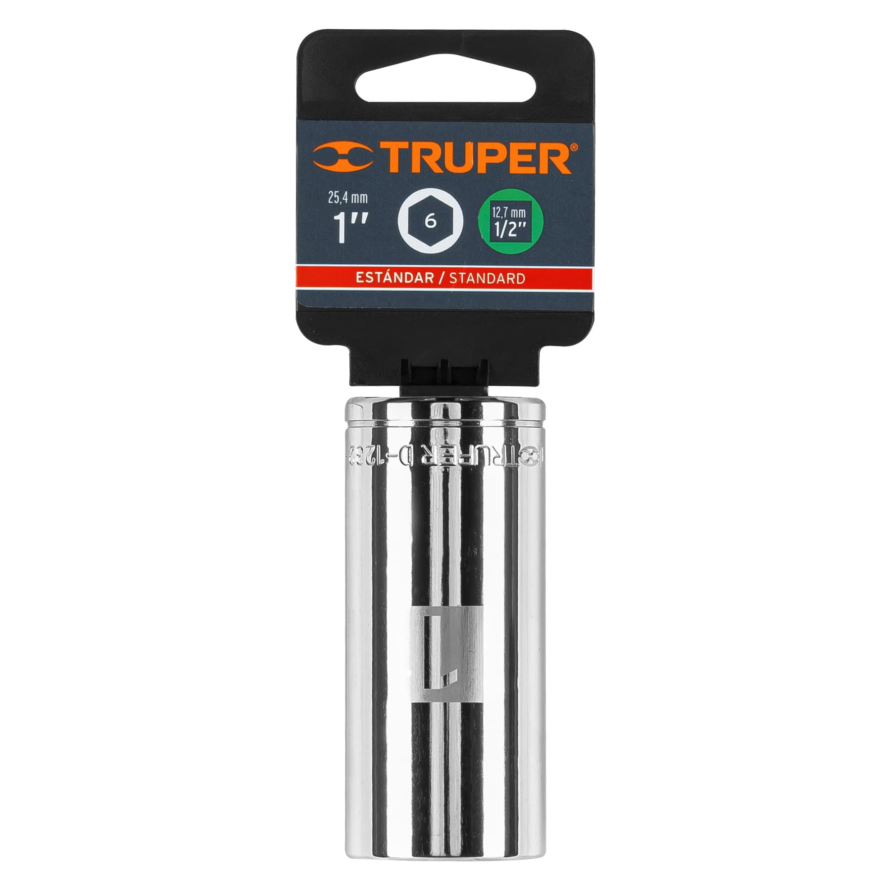 Dado tubular hexagonal encastre 1/2" de 1", Truper - 13333