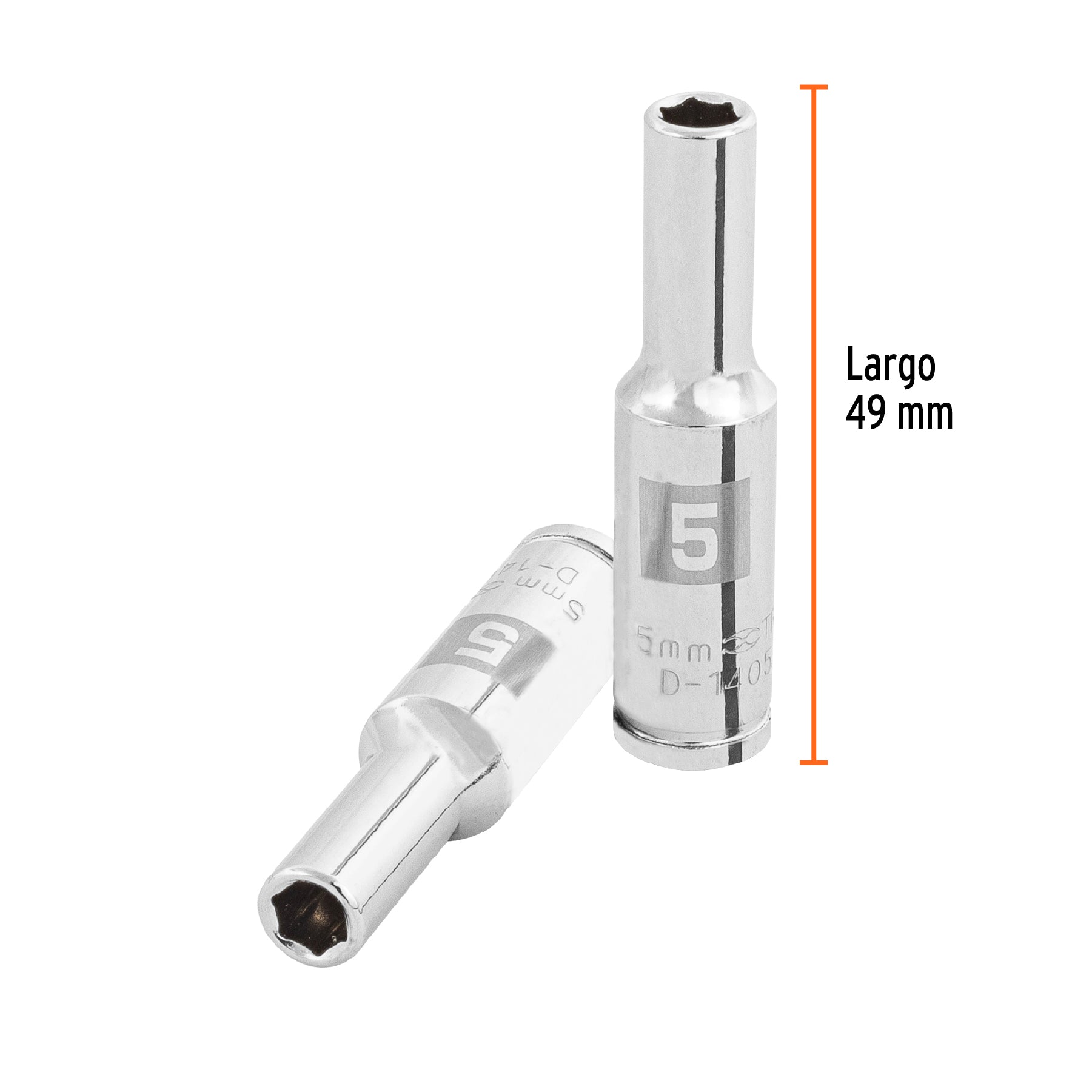 Dado tubular hexagonal encastre 1/4" de 5 mm, Truper - 100969