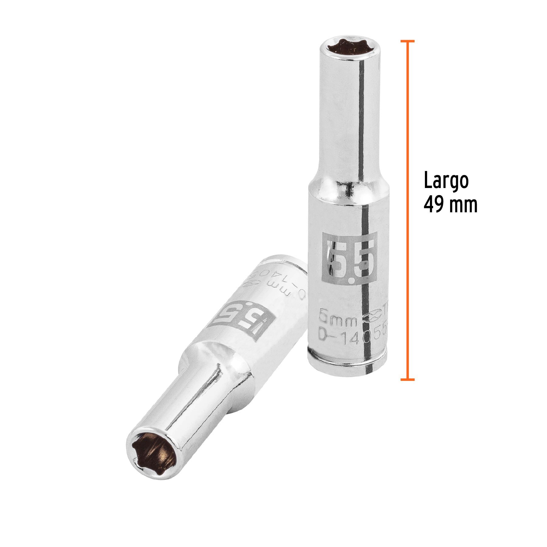 Dado tubular hexagonal encastre 1/4" de 5.5 mm, Truper - 100970