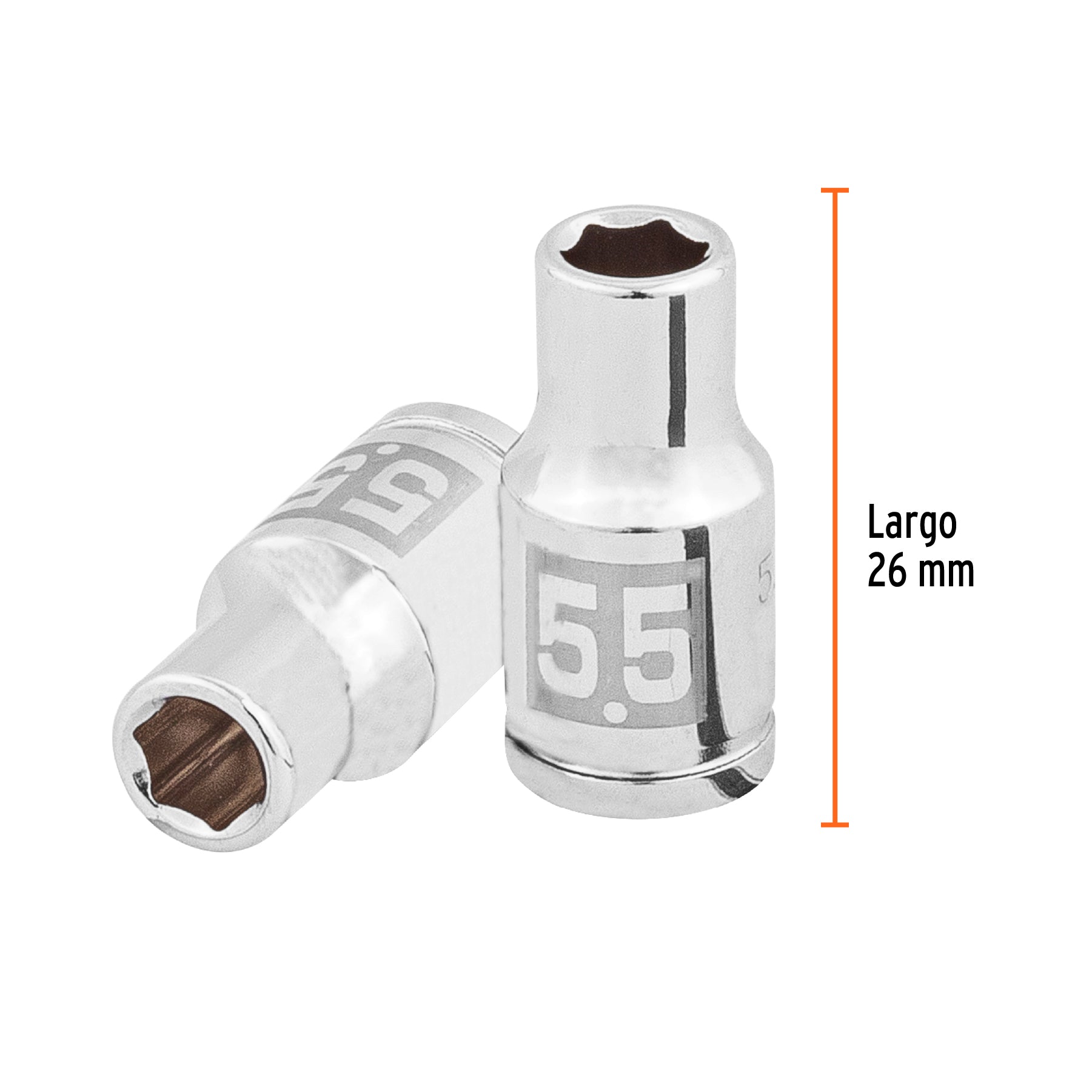 Dado de 5.5 mm, 6 puntas, cuadro 1/4', Truper - 100966