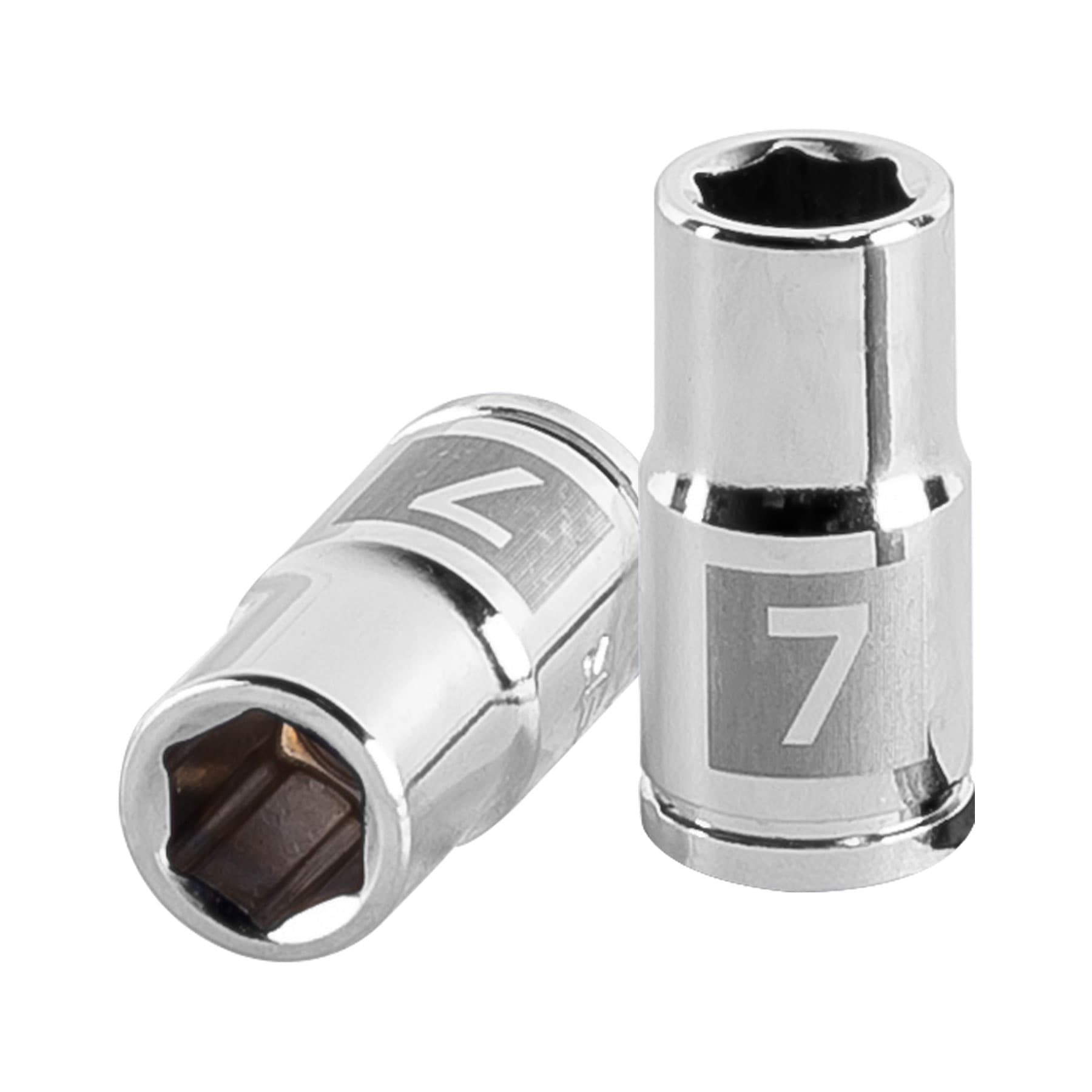 Dado hexagonal encastre 1/4" de 7 mm, Truper - 13169