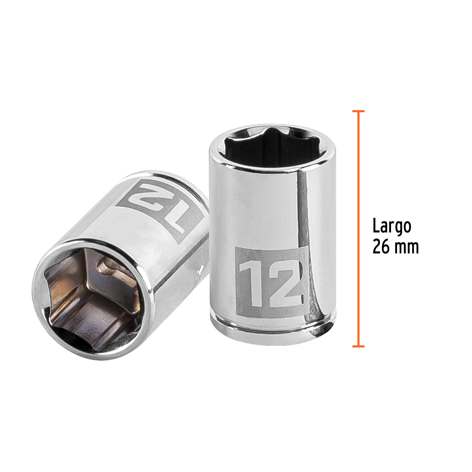 Dado hexagonal encastre 1/4" de 12 mm, Truper - 13174