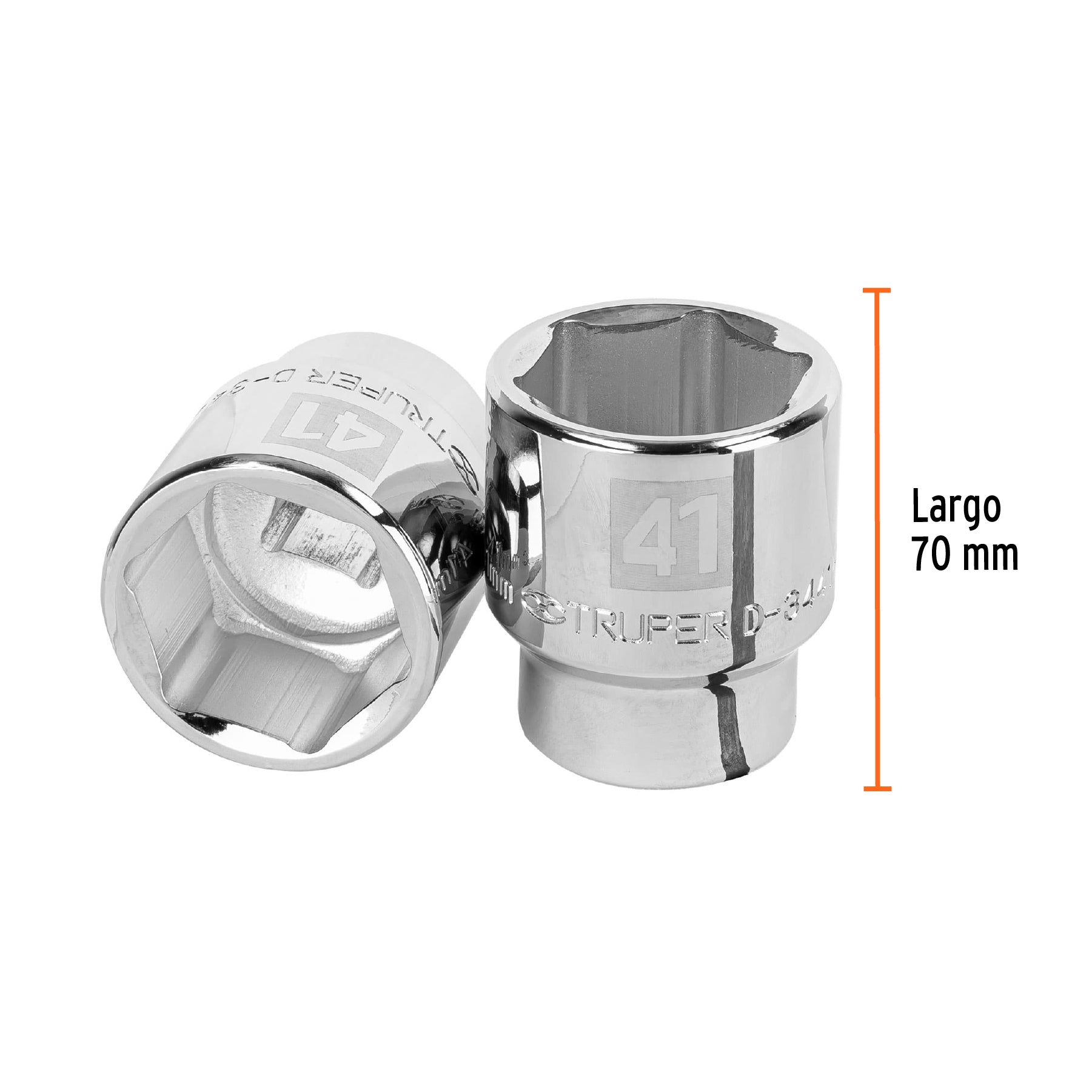 Dado de 41 mm, 6 puntas, cuadro 3/4", Truper - 14993