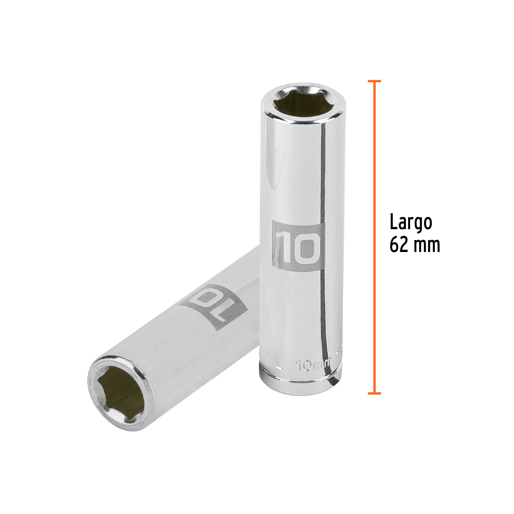 Dado tubular hexagonal encastre 3/8" de 10 mm, Truper - 13770
