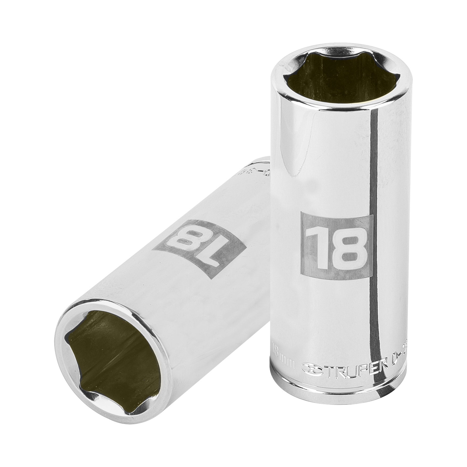 Dado tubular hexagonal encastre 3/8" de 18 mm, Truper - 13778