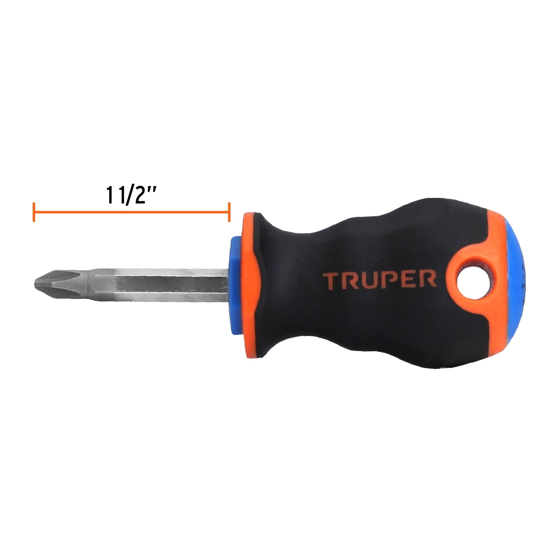 Desarmador de cruz 1/4" x 1-1/2" mango Comfort Grip, Truper - 14073