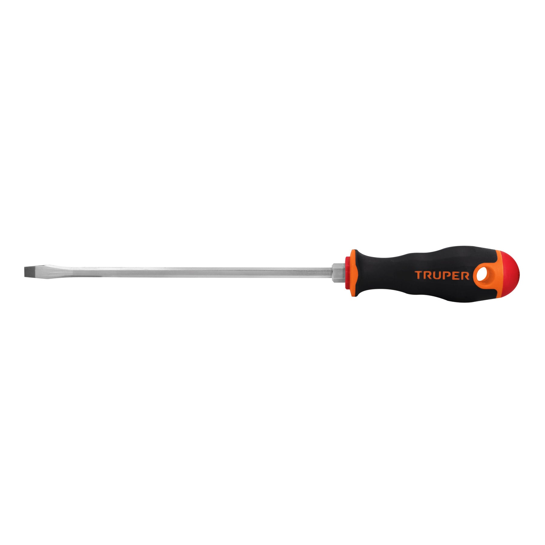 Desarmador plano 1/4" x 8" mango Comfort Grip, Truper - 100833