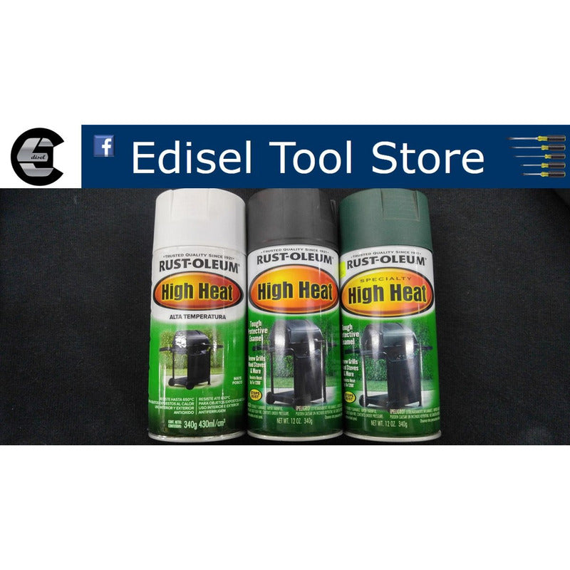 Pintura En Spray Resistente Para Alta Temperatura Negro RUST-OLEUM