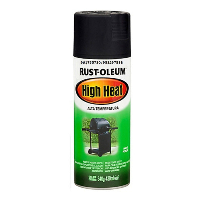 Pintura En Spray Resistente Para Alta Temperatura Negro RUST-OLEUM