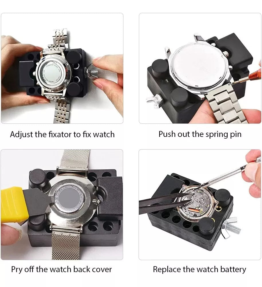 Kit Completo Para Relojería Reparación/mantenimiento 155pzs