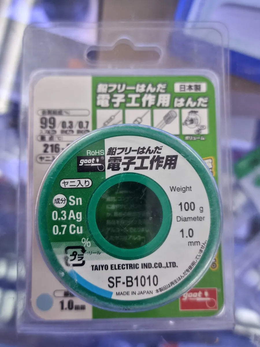 Rollo De Estaño 1.0mm, 100g Sn Ag Cu Goot SF-B1010