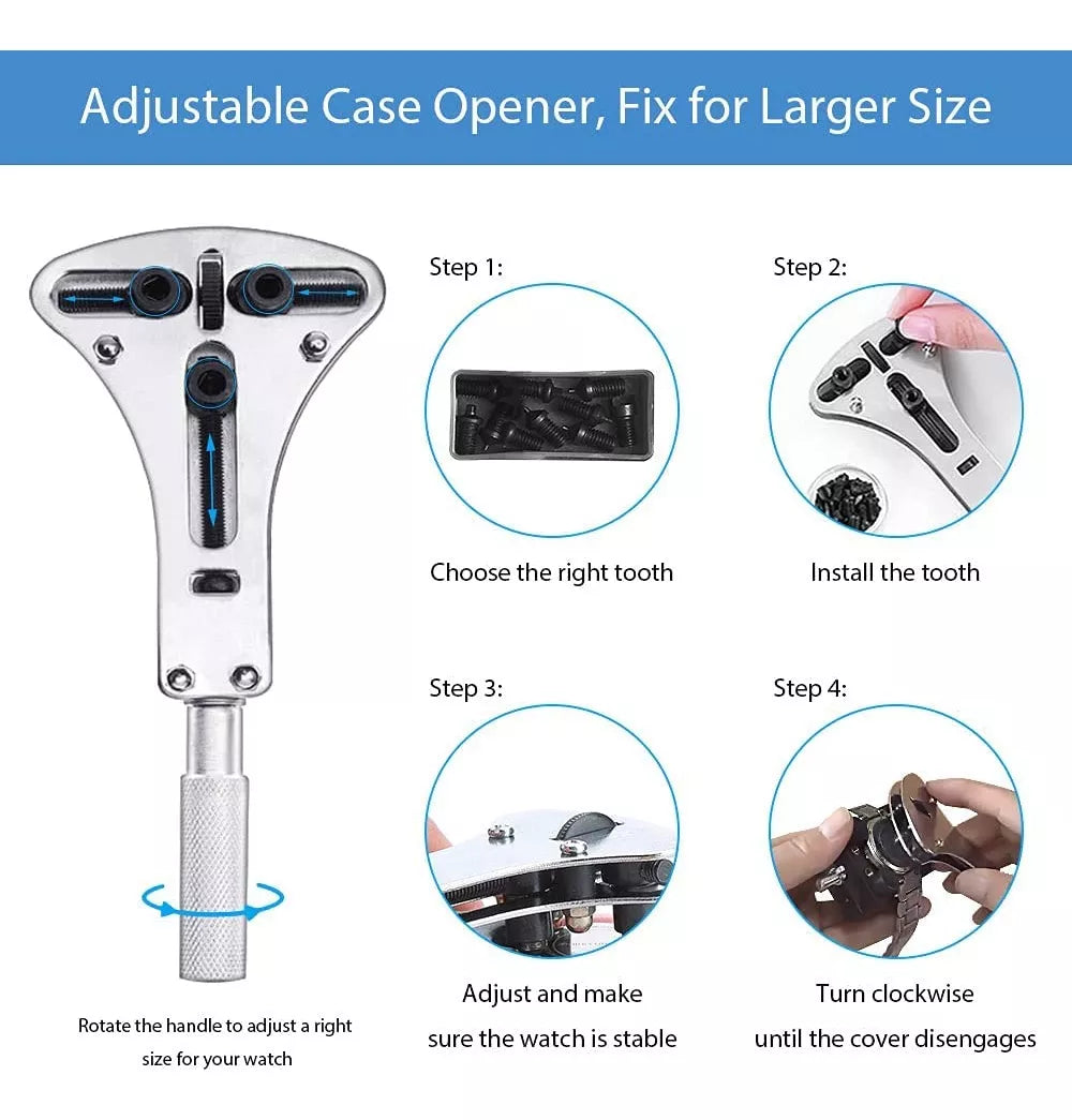 Kit Completo Para Relojería Reparación/mantenimiento 155pzs