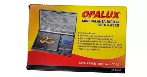 Balanza Digital para Joyero OP-1726N OPALUX OP-1726N