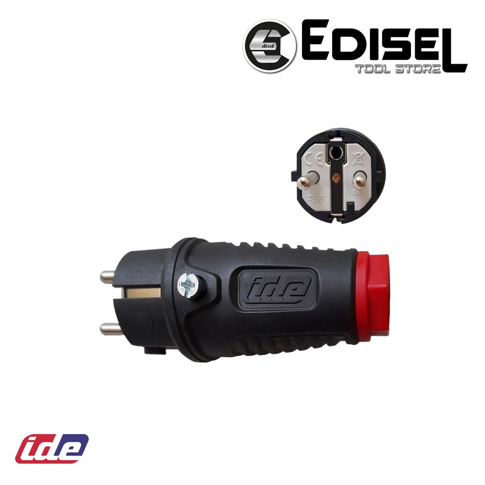 Enchufe Tipo Chuko IP 54 16A 2P+TT 250V LTUSA EDI-115