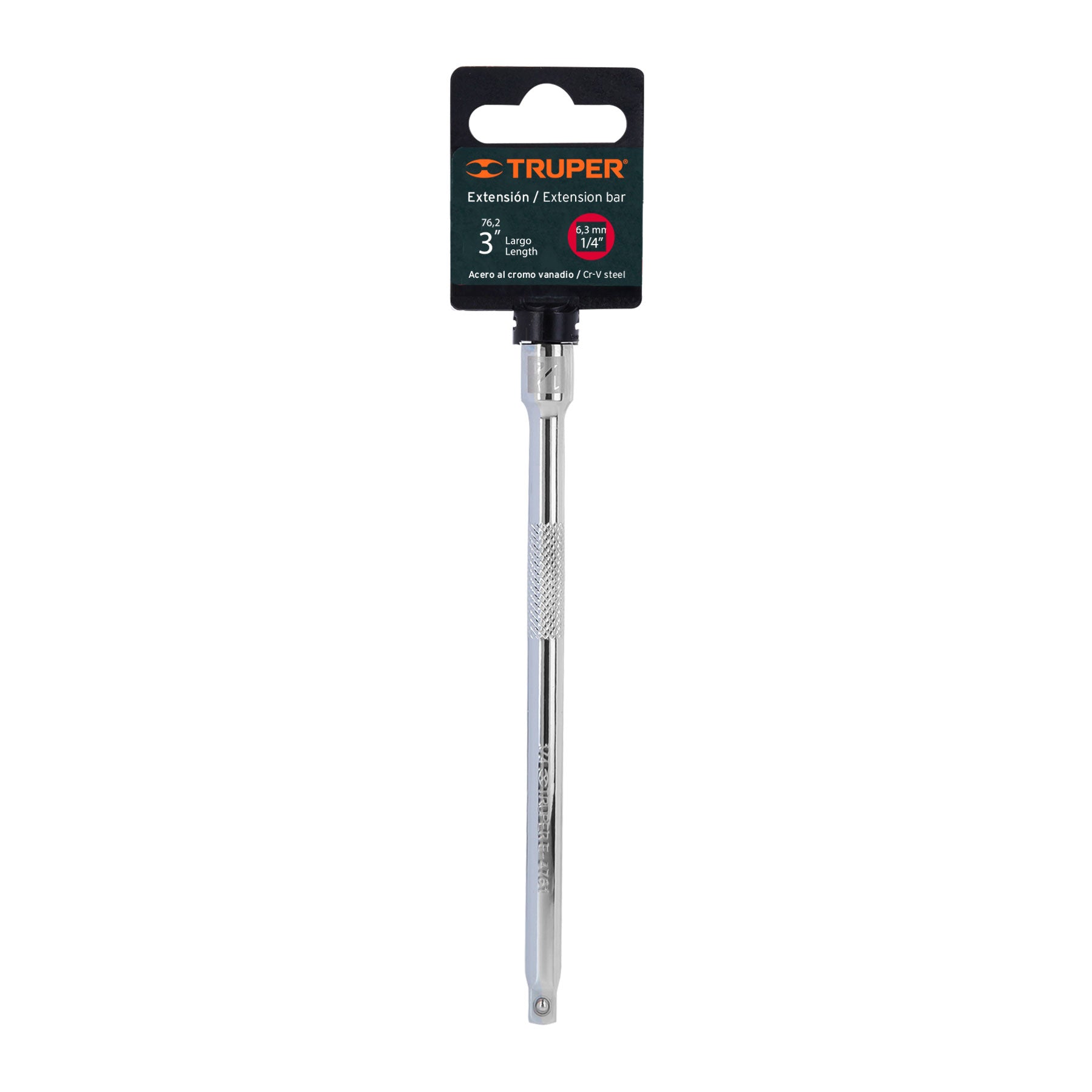 Extensión de 6" para ratchet, para dados encastre 1/4", Truper - 13915