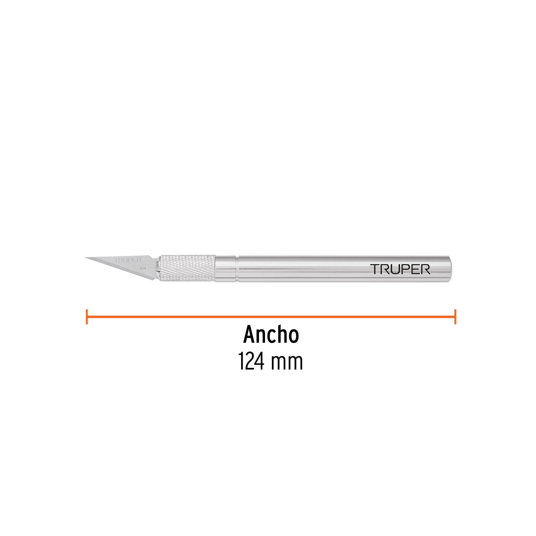 Bisturi Exacto Cuchilla profesional 6" con 5 navajas de acero , Truper - 16969