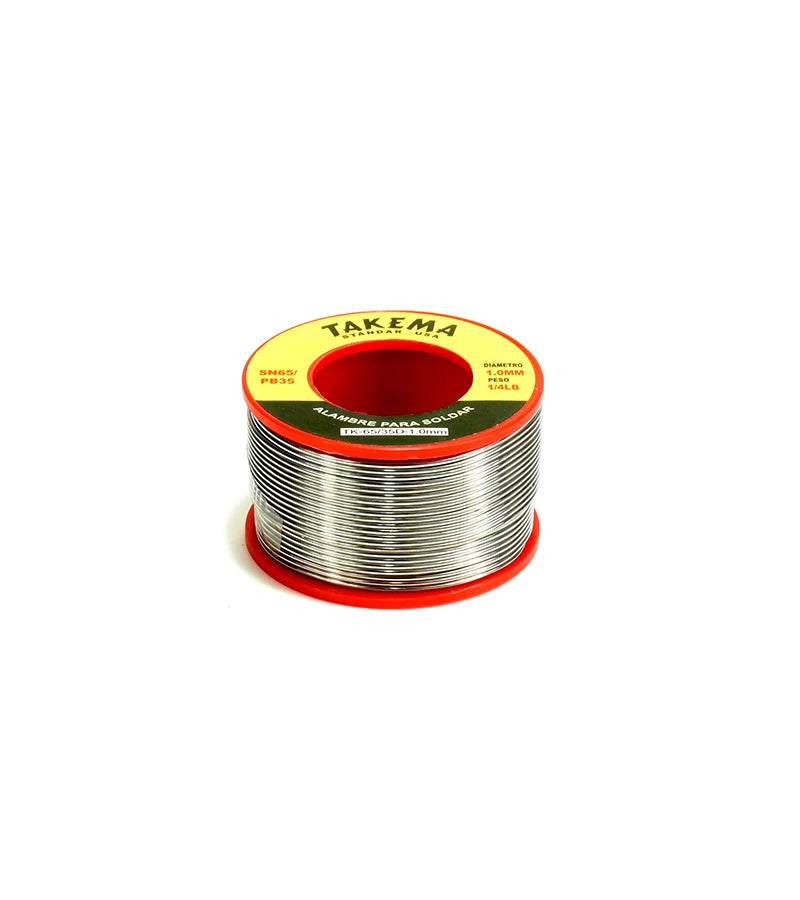 Estaño TAKEMA 1mm 65/35 1/4lb - 100gr TK-65/35D-1.0MM