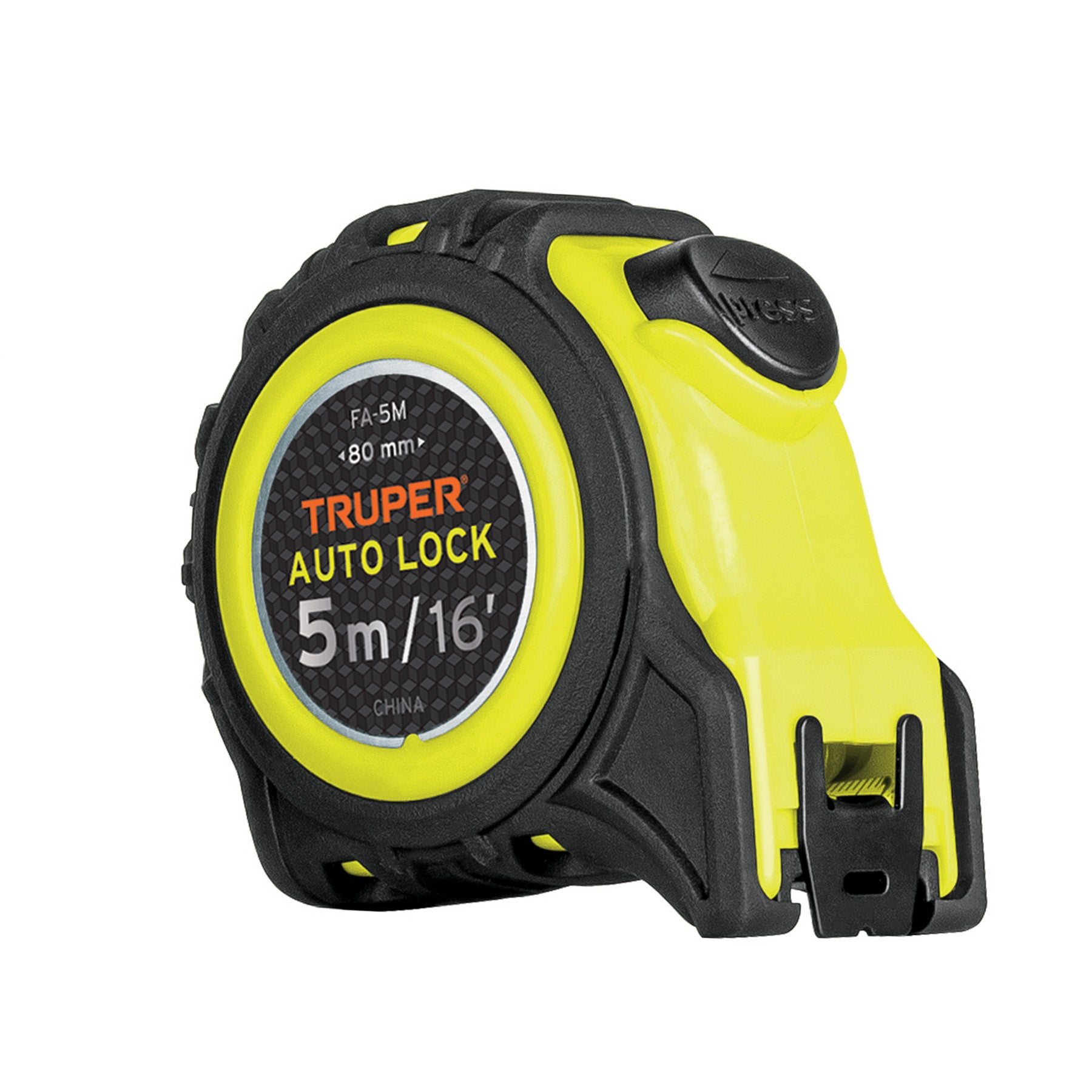 Wincha Auto-Lock contra impactos 5 m cinta 19 mm, Truper - 10747